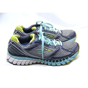 Brooks Blue and Lime Athletic Shoes